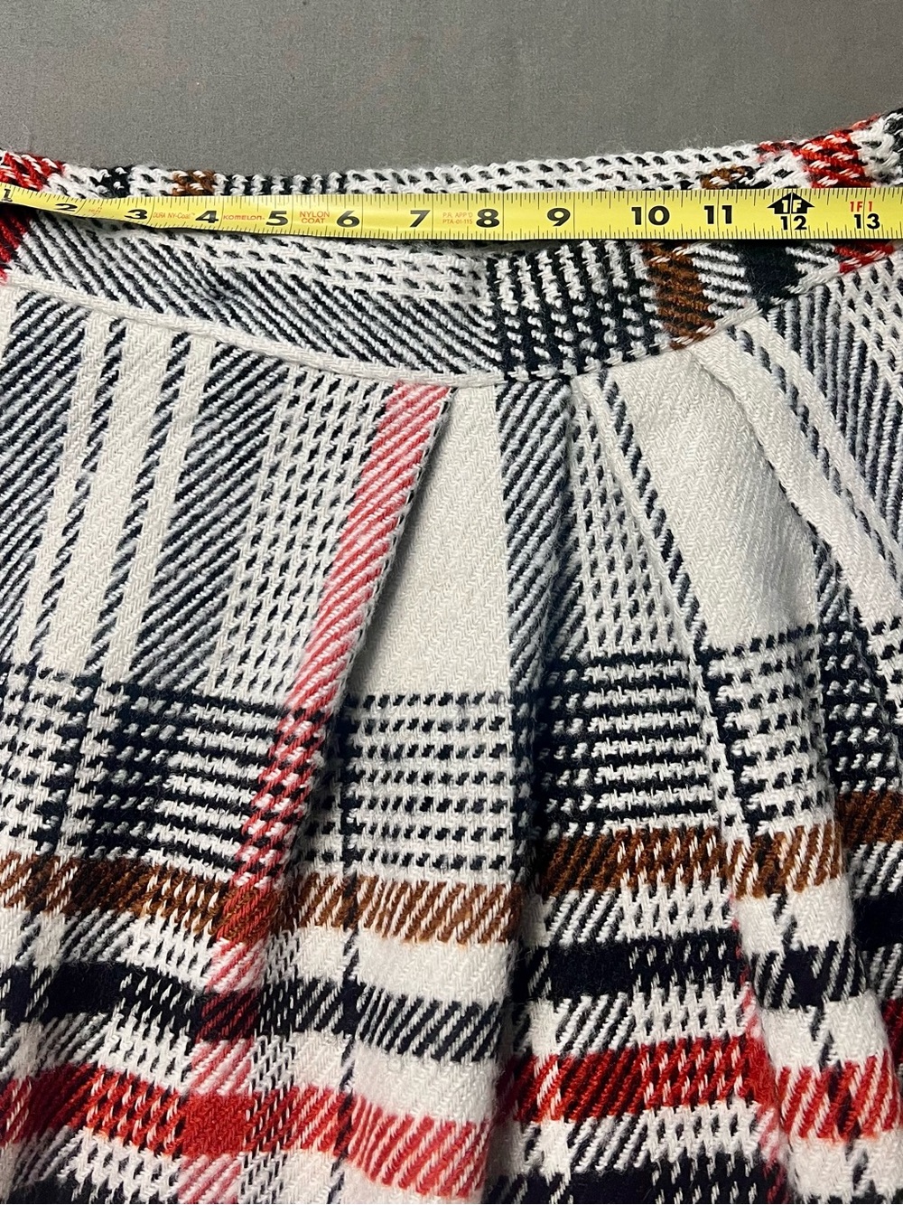 NWOT Mare Mare Anthropologie Blanket Plaid Maxi Wrap Skirt Large Cabincore - Picture 10 of 11